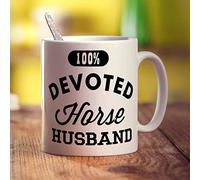 Printster 100% Devoted Horse Husband Mug - 11oz Ceramic Cup