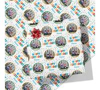 Printster Colourful 'Happy Birthday' Personalised Wrapping Paper - Add Any Photo-A2 Sheet - 420mm x 594mm