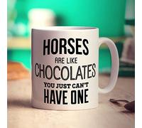 Printster Horses are Like Chocolates You Just Can't Have One Mug - 11oz Ceramic Cup