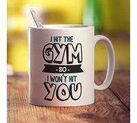 Printster I Hit The Gym So I Won't Hit You Mug - 11oz Ceramic Cup
