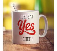 Printster Just Say Yes Chef Mug - 11oz Ceramic Cup