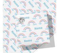 Printster Rainbow Personalised Wrapping Paper - Add Any Name-1.5m Roll - 594mm x 1500mm