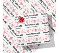 Printster Starry Anniversary Personalised Wrapping Paper - Add Any Message-1.5m Roll - 594mm x 1500mm