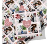 Printster Stitch Heart Mother's Day Personalised Wrapping Paper - Add Any Photo -A1 Sheet - 594mm x 840mm