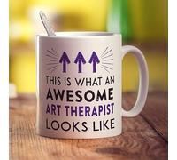 Printster This is What an Awesome Art Therapist Looks Like Mug - 11oz Ceramic Cup