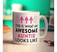 Printster This is What an Awesome Auntie Looks Like Mug - 11oz Ceramic Cup