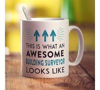 Printster This is What an Awesome Building Surveyor Looks Like Mug - 11oz Ceramic Cup