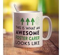 Printster This is What an Awesome Foster Carer Looks Like Mug - 11oz Ceramic Cup