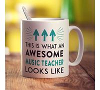 Printster This is What an Awesome Music Teacher Looks Like Mug - 11oz Ceramic Cup