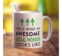 Printster This is What an Awesome Social Worker Looks Like Mug - 11oz Ceramic Cup