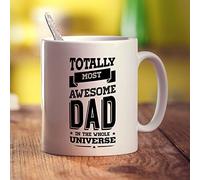 Printster Totally Most Awesome Dad in The Whole Universe Mug - 11oz Ceramic Cup