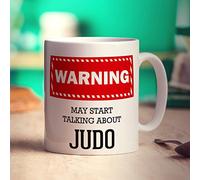 Printster Warning! May Start Talking About Judo Mug - 11oz Ceramic Cup