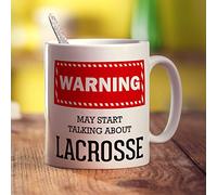 Printster Warning! May Start Talking About Lacrosse Mug - 11oz Ceramic Cup