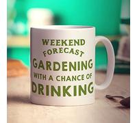 Printster Weekend Forecast Gardening with a Chance of Drinking Mug - 11oz Ceramic Cup