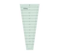 PRINTTOO Easy Dresden Quilting Ruler Template for Patchwork Sewing Measuring and Quilt Block Design, Wedge Shape Plastic Guide for Dresden Plate Patterns, Craft and Applique Projects