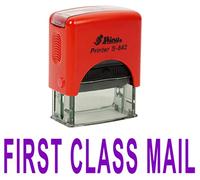 Printtoo First Class Mail Self Inking Rubber Stamp Office Stationery Custom Shiny Stamp