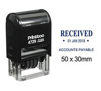Printtoo Self Inking with Received Accounts Payable Text Date Document Rubber Stamp-Blue