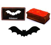 Printtoo Silhouettes Bat Rectangular Wooden Rubber Stamp Block Scrap-Booking Craft