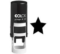 Printtoo Star Self Inking Mini Rubber Stamp Colop Round Decorative Teachers Stamps 12mm