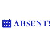 Printtoo Teacher's Stamp Absent! Self-Inking Stamp Rubber Stamp Teacher Grading for School Classroom & Homework Supplies,42x9 mm - Blue