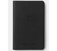 Printualist Personalised Gift Bible NLT Classic Black New Living Translation Version Premium Gift Bible Faux Leather