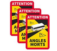 Printwhizz Ltd 3 x Angles Morts Vinyl Stickers Official Design & Size for Bus/Motorhome/Camper