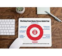 PrintWhizz Working From Home Stress Relief Pad Mouse Mat Pad Funny Novelty Gift Computer PC IT