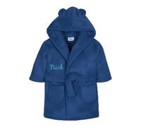 PrintWink Personalised Baby Dressing Gown | Bathrobe For Kids With Embroidered Name | Customised Robe For Boys & Girls | Perfect Newborn Gift | Royal Blue 0-6 Months