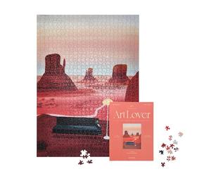 Printworks Art Lover Book Puzzle - 1000 Piece, Lounge - Beautiful & Fun Jigsaw Puzzles for Adults - Thick and Study Pieces