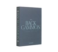 PrintWorks Classic Backgammon - Grey Blue Acrylic Foldable Book Set