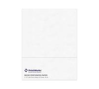 PrintWorks Professional 3 1/2" Perforated Paper, 500 Sheets, 24 lb, White (04130)