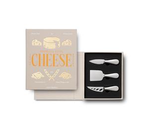 PrintWorks The Essentials 3 Piece Stainless Steel Cheese Knife Set, Gift Set with Knives, Chisel and Heart Knives, Stylish Cold Meat Accessories and Dishwasher Safe