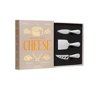 Printworks The Essentials, Cheese Knife Set - 3 Pieces Stainless Steel Gift Set with Pronged, Chisel, and Heart Knives - Stylish Charcuterie Accessories and Dishwasher Safe