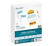 PrintWorks White Cardstock 8.5" x 11" - 67 lb/147 GSM Vellum Bristol - 250 Sheets - Made in The USA - SFI® Certified - 92 Bright - Card Stock Printer Paper for School, Craft, & Office Use (00564)