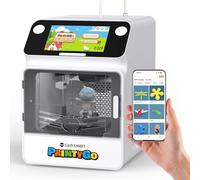 PrintyGo Mini 3D Printer for Kids, 600mm/s Auto Leveling Printer for beginners with 5" Touch Screen, 1500+ Model Library, Child-Safe Design, Wi-Fi/App Control, Pre-Assembled for STEM Learning Gift