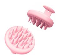 PRINZEPS Premium Brush Dog Brush Cat Brush Dog Care Massage Brush Bath Brush Soft Silicone Bristles Dogs Cats Short Hair & Long Hair Rubber Curry for Brushing Loose (Pink)