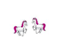 Princess Lillifee Stud earrings Ear jewelry, 8 cm, Pink, Horse, Comes in jewelry gift box, 9048519