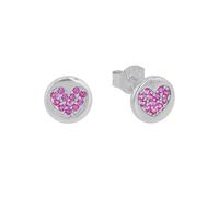 Prinzessin Lillifee Children's Earrings Studs Silver Zirconia Heart 2037919