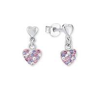 Prinzessin Lillifee earrings 925 Sterling silver girls' children's earrings, with Preciosa, heart, comes in a jewelry gift box