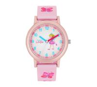 Princess Lillifee Wristwatch Girl's Kids Quartz watch Analog, with Textile Strap, Pink, 3 bar Waterproof, Comes in watches gift box, 2031756