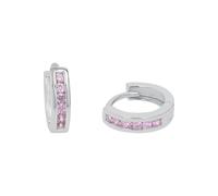 Prinzessin Lillifee Hoop Earrings 925 Sterling Silver Girls Children's Earrings, with Zirconia Synth., Comes in Jewelry Gift Box