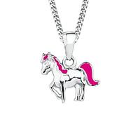 Princess Lillifee Chain with pendant Sets, 35+3 cm, Pink, Horse, Comes in jewelry gift box, 2018177