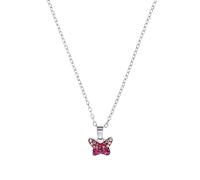 Prinzessin Lillifee necklace with pendant 925 sterling silver girls' children's necklace, with Preciosa, 35+3 cm, silver, butterfly, comes in jewelry gift box 2034009