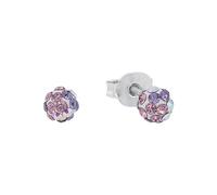 Prinzessin Lillifee stud earrings 925 sterling silver girls' children's earrings, with Preciosa, 0.4 cm, silver, comes in jewelry gift box 2013162