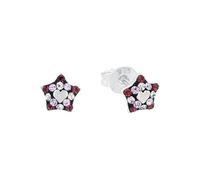 Prinzessin Lillifee stud earrings 925 Sterling silver girls' children's earrings, with Preciosa, 0.6 cm, silver, star, comes in jewelry gift box 2035299