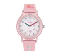 Prinzessin Lillifee wristwatch girls quartz watch analog, with textile strap, pink, 3 bar water resistant, comes in watch gift box 2031753