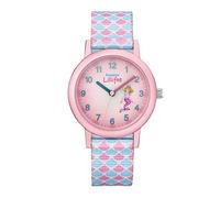 Princess Lillifee Wristwatch Girl's Kids Quartz watch Analog, with Textile Strap, Pink, 3 bar Waterproof, Comes in watches gift box, 2031755