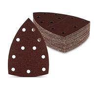 Prio Triangle Sanding Sheets | 25pcs | 11-Hole | 105x152mm | Grit 40 | for Bosch Prio Ventaro Multi-Sander | Triangle Grinding Pads | Sanding Paper