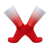 PRIOKNIKO Cycling Socks Silicone Non-Slip Breathable Comfortable And Durable Sports Aero Cycling Sockss Red One Size 38-45