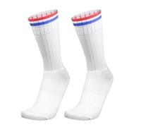 PRIOKNIKO Mens Socks Stripes Silicone Non-Slip Sports Breathable Comfortable And Durable Aero Cycling Socks Red And Blue Stripes One Size 38-45